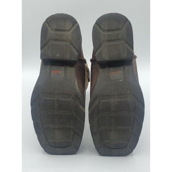 LAREDO Youth Little Prowler Size 13 .5 D Dark Brown / Tan Boots Square Toe - Picture 11 of 14